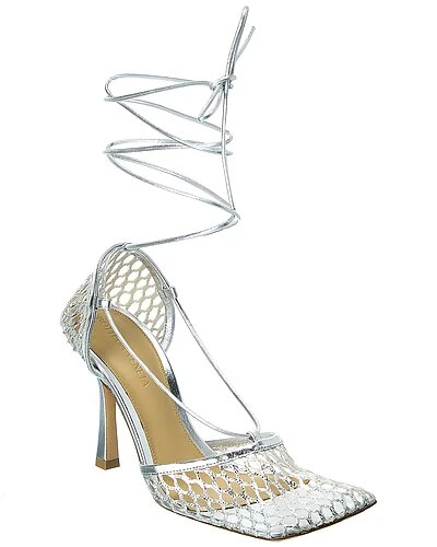 Bottega Veneta Stretch Leather Ankle Wrap Sandal Women 3 Bottega Veneta Stretch Leather Ankle Wrap Sandal Women