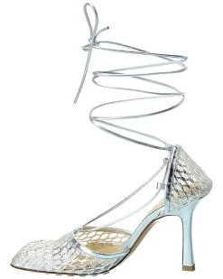 Bottega Veneta Stretch Leather Ankle Wrap Sandal Women 8 Bottega Veneta Stretch Leather Ankle Wrap Sandal Women -Valentino shop 1313157702 RLLD 2