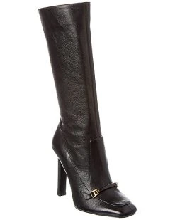 Saint Laurent Camden 105 Leather Boot Women