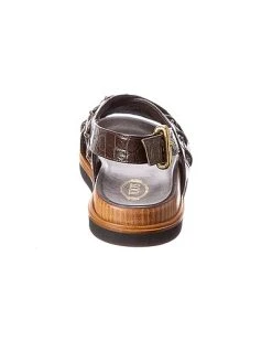 Tod's Crossover Croc-Embossed Leather Sandal Women -Valentino shop 1313159457 RLLD 3