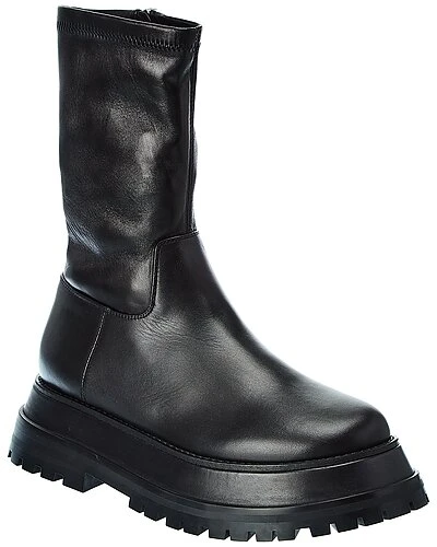 Burberry Leather Bootie Women 3 Burberry Leather Bootie Women