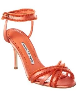 Manolo Blahnik Uya 90 Satin Sandal Women