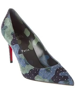 Christian Louboutin Kate 85 Suede Pump Women