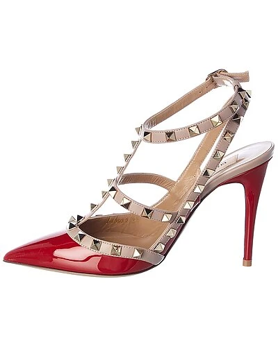 Valentino Rockstud Caged 100 Patent Pump Women 4 Valentino Rockstud Caged 100 Patent Pump Women - Image 2