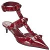 Valentino Roman Stud 40 Patent Ankle Strap Pump Women -Valentino shop 1313181942 RLLD 1