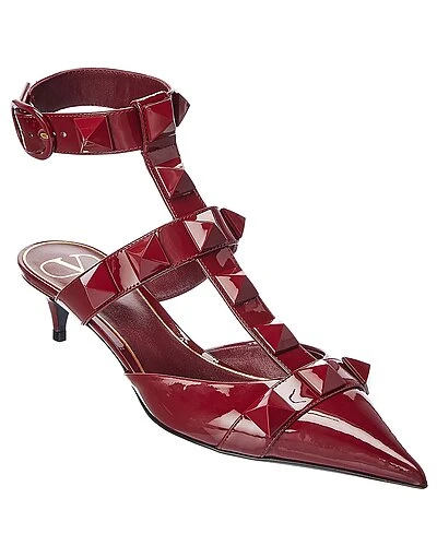 Valentino Roman Stud 40 Patent Ankle Strap Pump Women 3 Valentino Roman Stud 40 Patent Ankle Strap Pump Women
