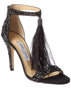 Jimmy Choo Viola 100 Suede Sandal Women