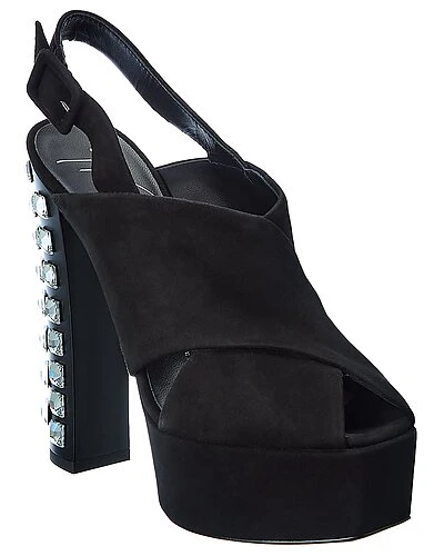 Giuseppe Zanotti Lavinia 100 Suede Platform Sandal Women 3 Giuseppe Zanotti Lavinia 100 Suede Platform Sandal Women