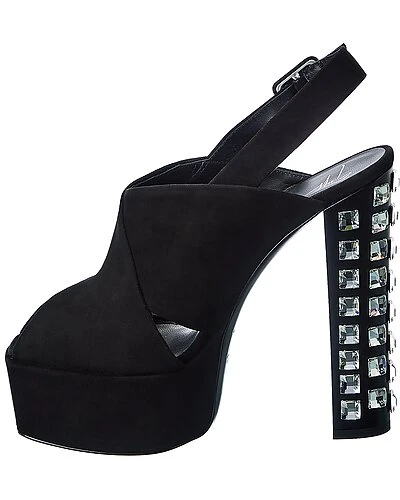 Giuseppe Zanotti Lavinia 100 Suede Platform Sandal Women 4 Giuseppe Zanotti Lavinia 100 Suede Platform Sandal Women - Image 2