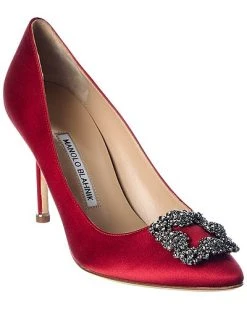 Manolo Blahnik Hangisi 90 Satin Pump Women