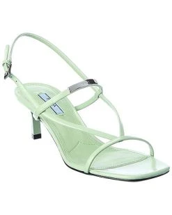 Prada Brushed Leather Slingback Sandal Women