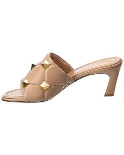 Valentino Roman Stud 65 Leather Sandal Women -Valentino shop 1313198200 RLLD 2