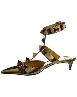 Valentino Roman Stud 40 Leather Ankle Strap Pump Women -Valentino shop 1313198202 RLLD 2