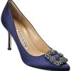 Manolo Blahnik Hangisi 90 Satin Pump Women -Valentino shop 1313199680 RLLD 1