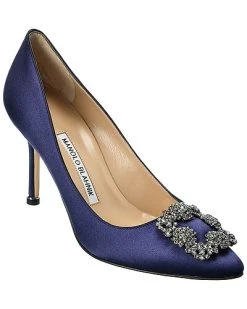 Manolo Blahnik Hangisi 90 Satin Pump Women