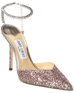 Jimmy Choo Saeda 100 Glitter Pump Women