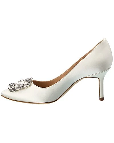 Manolo Blahnik Hangisi 70 Satin Pump Women 4 Manolo Blahnik Hangisi 70 Satin Pump Women - Image 2