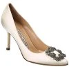 Manolo Blahnik Hangisi 90 Satin Pump Women -Valentino shop 1313216560 RLLD 1