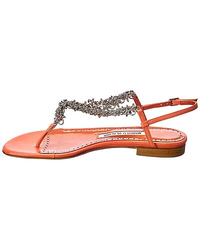 Manolo Blahnik Leather Sandal Women 4 Manolo Blahnik Leather Sandal Women - Image 2