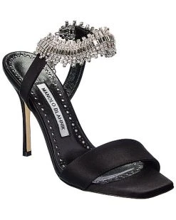 Manolo Blahnik Parinasan 115 Satin Sandal Women