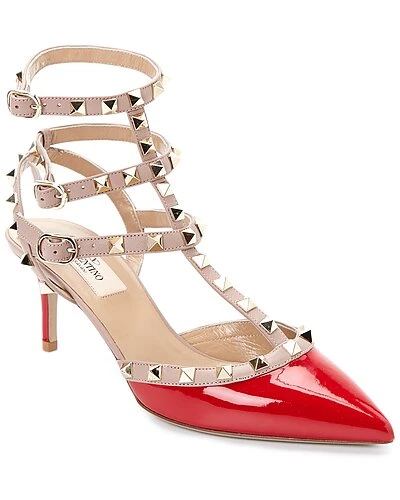 Valentino Rockstud Caged 65 Patent Ankle Strap Pump Women 3 Valentino Rockstud Caged 65 Patent Ankle Strap Pump Women