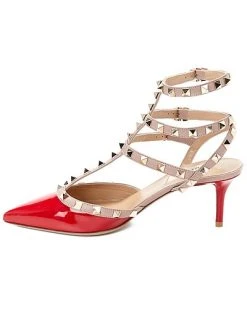 Valentino Rockstud Caged 65 Patent Ankle Strap Pump Women 8 Valentino Rockstud Caged 65 Patent Ankle Strap Pump Women -Valentino shop 1313221477 RLLD 2