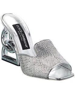 Dolce & Gabbana 3.5 Satin & Leather Sandal Women