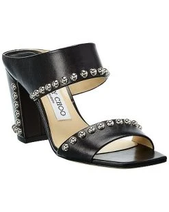 Jimmy Choo Matty 85 Leather Sandal Women