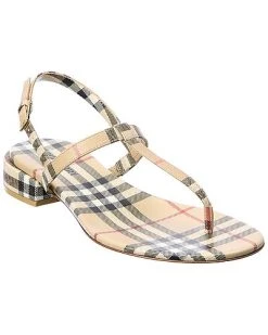 Burberry Vintage Check Coated Canvas Sandal Women