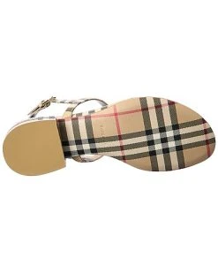 Burberry Vintage Check Coated Canvas Sandal Women -Valentino shop 1313250296 RLLD 4