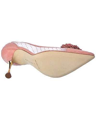 Manolo Blahnik Sohemias 105 Suede-Trim Pump Women 6 Manolo Blahnik Sohemias 105 Suede-Trim Pump Women - Image 4