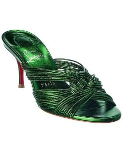 Christian Louboutin Multitaski 70 Leather Sandal Women