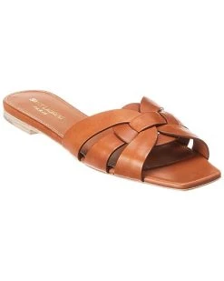 Saint Laurent Tribute Leather Sandal Women