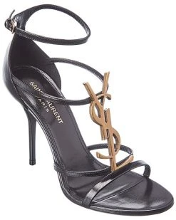 Saint Laurent Cassandra 100 Leather Sandal Women