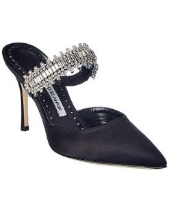 Manolo Blahnik Lutara 90 Satin Pump Women
