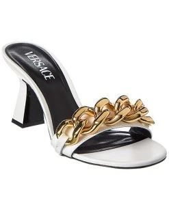 Versace Chain Detail Leather Sandal Women