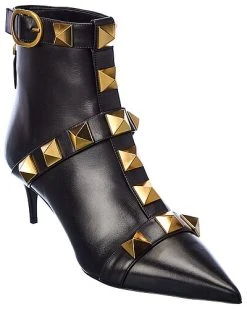 Valentino Roman Stud 60 Leather Bootie Women