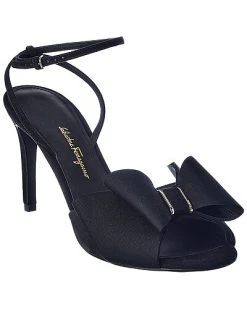 Salvatore Ferragamo Zaira Grosgrain & Suede Sandal Women