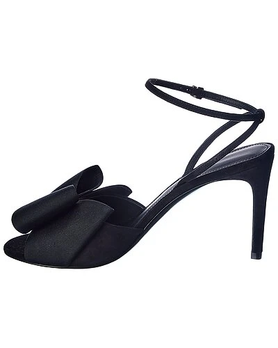 Salvatore Ferragamo Zaira Grosgrain & Suede Sandal Women 4 Salvatore Ferragamo Zaira Grosgrain & Suede Sandal Women - Image 2