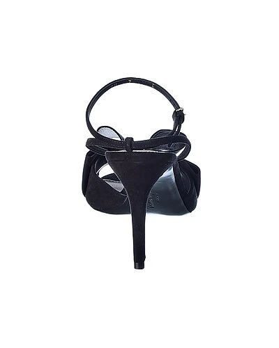 Salvatore Ferragamo Zaira Grosgrain & Suede Sandal Women 5 Salvatore Ferragamo Zaira Grosgrain & Suede Sandal Women - Image 3