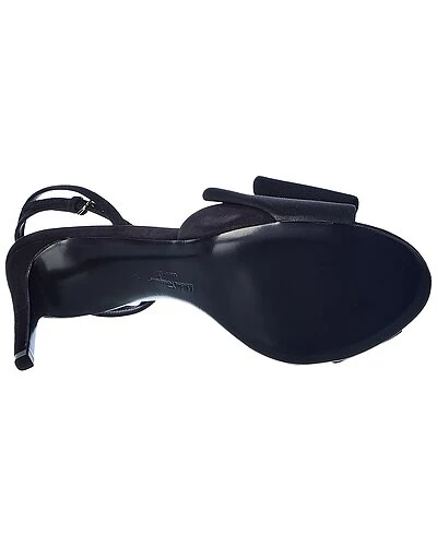 Salvatore Ferragamo Zaira Grosgrain & Suede Sandal Women 6 Salvatore Ferragamo Zaira Grosgrain & Suede Sandal Women - Image 4
