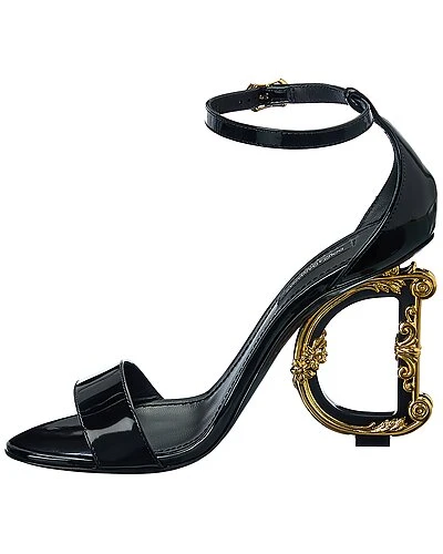 Dolce & Gabbana Logo Patent Sandal Women 4 Dolce & Gabbana Logo Patent Sandal Women - Image 2