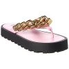 Versace Chain Detail Leather Sandal Women