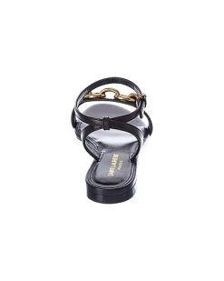 Saint Laurent Maillon Leather Sandal Women -Valentino shop 1313276011 RLLD 3