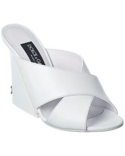 Dolce & Gabbana Metric Leather Sandal Women