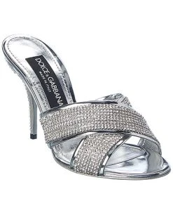 Dolce & Gabbana Crystal Mesh Sandal Women