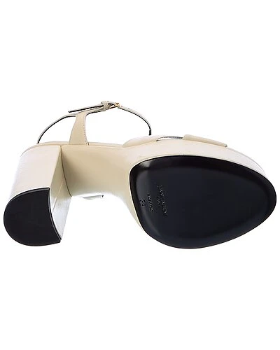 Saint Laurent Bianca 85 Leather Platform Sandal Women 6 Saint Laurent Bianca 85 Leather Platform Sandal Women - Image 4