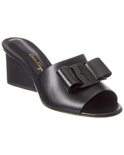 Salvatore Ferragamo Valery Leather Sandal Women
