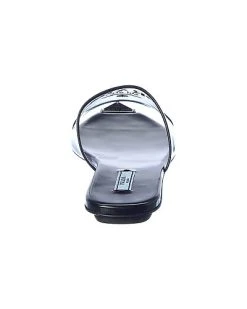 Prada Logo Vinyl & Leather Pointy-Toe Sandal Women -Valentino shop 1313291287 RLLD 3