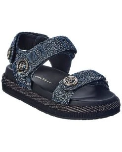 Valentino shop 4 Salvatore Ferragamo Kalie Gal Denim Platform Sandal Women